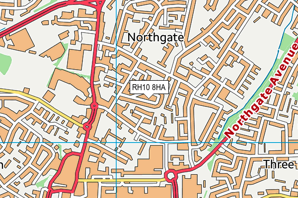 RH10 8HA map - OS VectorMap District (Ordnance Survey) RH10 8HA map - OS VectorMap District (Ordnance Survey)