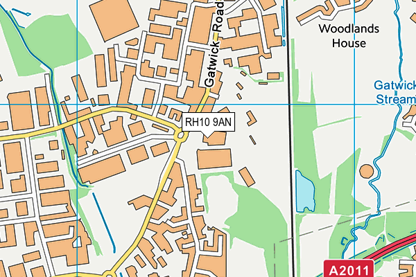RH10 9AN map - OS VectorMap District (Ordnance Survey) RH10 9AN map - OS VectorMap District (Ordnance Survey)