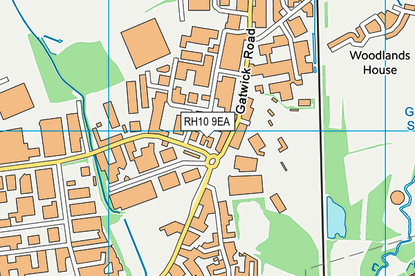 RH10 9EA map - OS VectorMap District (Ordnance Survey) RH10 9EA map - OS VectorMap District (Ordnance Survey)