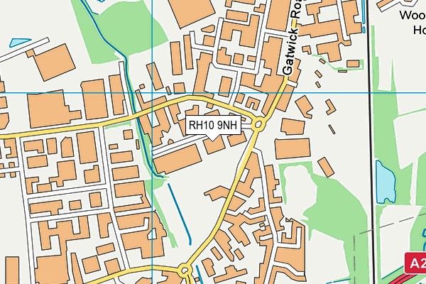 RH10 9NH map - OS VectorMap District (Ordnance Survey) RH10 9NH map - OS VectorMap District (Ordnance Survey)