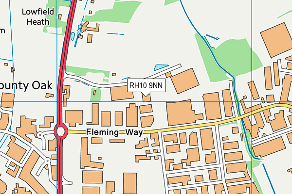 RH10 9NN map - OS VectorMap District (Ordnance Survey) RH10 9NN map - OS VectorMap District (Ordnance Survey)
