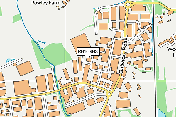 RH10 9NS map - OS VectorMap District (Ordnance Survey) RH10 9NS map - OS VectorMap District (Ordnance Survey)
