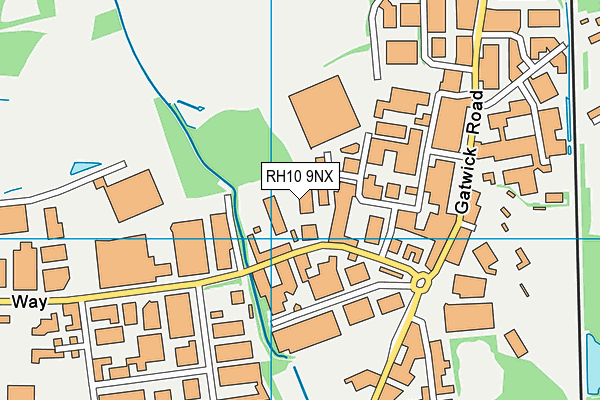 RH10 9NX map - OS VectorMap District (Ordnance Survey) RH10 9NX map - OS VectorMap District (Ordnance Survey)