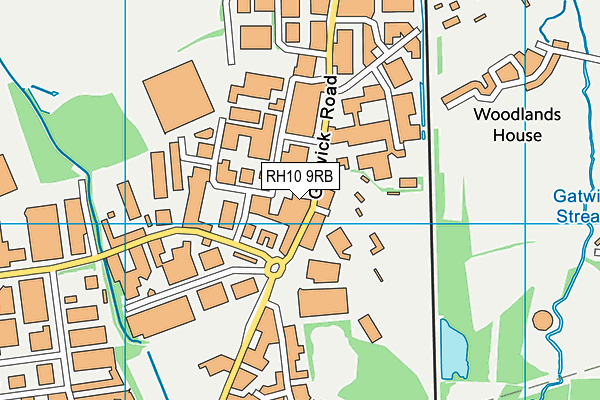RH10 9RB map - OS VectorMap District (Ordnance Survey) RH10 9RB map - OS VectorMap District (Ordnance Survey)