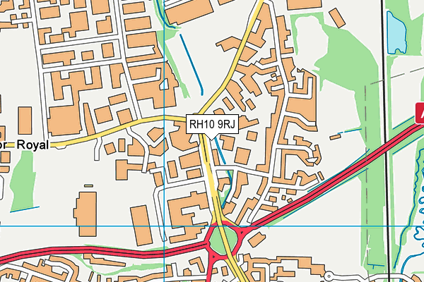 RH10 9RJ map - OS VectorMap District (Ordnance Survey) RH10 9RJ map - OS VectorMap District (Ordnance Survey)