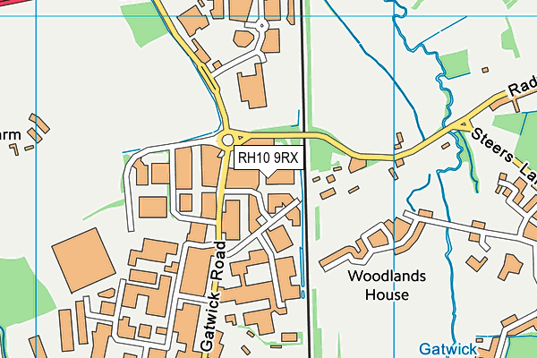 RH10 9RX map - OS VectorMap District (Ordnance Survey) RH10 9RX map - OS VectorMap District (Ordnance Survey)