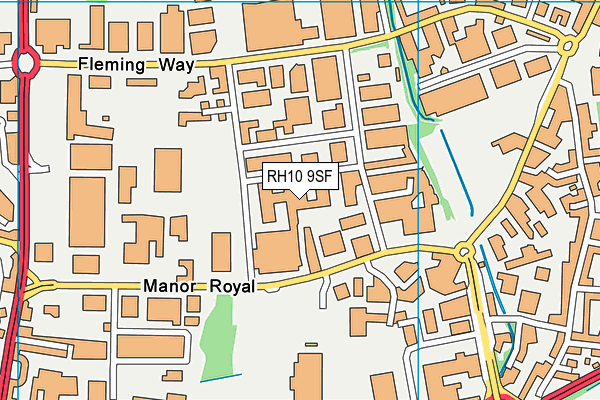 RH10 9SF map - OS VectorMap District (Ordnance Survey) RH10 9SF map - OS VectorMap District (Ordnance Survey)