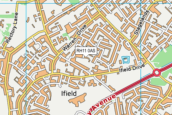 RH11 0AS map - OS VectorMap District (Ordnance Survey) RH11 0AS map - OS VectorMap District (Ordnance Survey)