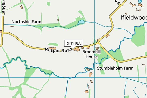 RH11 0LQ map - OS VectorMap District (Ordnance Survey) RH11 0LQ map - OS VectorMap District (Ordnance Survey)