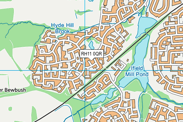 RH11 0QR map - OS VectorMap District (Ordnance Survey) RH11 0QR map - OS VectorMap District (Ordnance Survey)