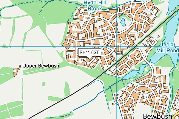 RH11 0ST map - OS VectorMap District (Ordnance Survey) RH11 0ST map - OS VectorMap District (Ordnance Survey)