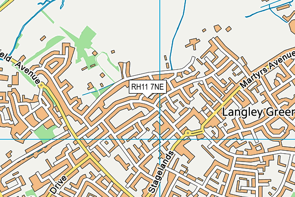 RH11 7NE map - OS VectorMap District (Ordnance Survey) RH11 7NE map - OS VectorMap District (Ordnance Survey)