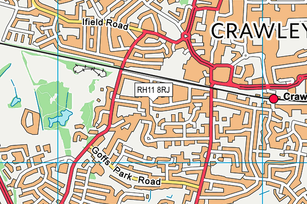 RH11 8RJ map - OS VectorMap District (Ordnance Survey) RH11 8RJ map - OS VectorMap District (Ordnance Survey)
