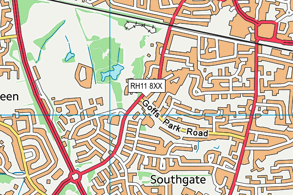 RH11 8XX map - OS VectorMap District (Ordnance Survey) RH11 8XX map - OS VectorMap District (Ordnance Survey)