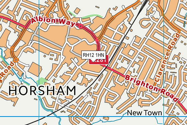 RH12 1HN map - OS VectorMap District (Ordnance Survey) RH12 1HN map - OS VectorMap District (Ordnance Survey)