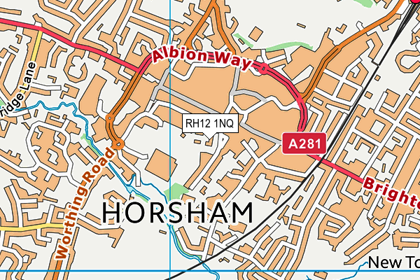 RH12 1NQ map - OS VectorMap District (Ordnance Survey) RH12 1NQ map - OS VectorMap District (Ordnance Survey)