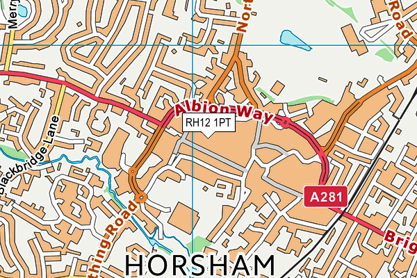 RH12 1PT map - OS VectorMap District (Ordnance Survey) RH12 1PT map - OS VectorMap District (Ordnance Survey)