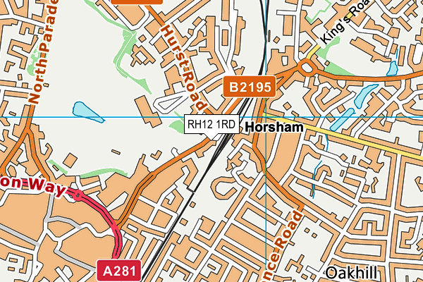 RH12 1RD map - OS VectorMap District (Ordnance Survey) RH12 1RD map - OS VectorMap District (Ordnance Survey)