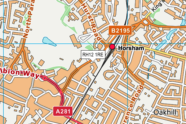 RH12 1RE map - OS VectorMap District (Ordnance Survey) RH12 1RE map - OS VectorMap District (Ordnance Survey)