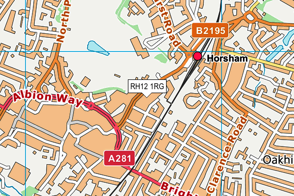 RH12 1RG map - OS VectorMap District (Ordnance Survey) RH12 1RG map - OS VectorMap District (Ordnance Survey)