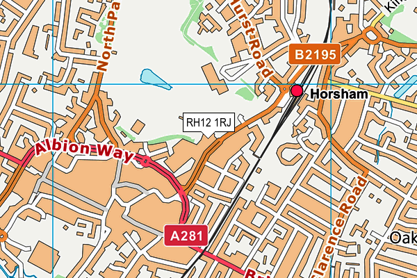 RH12 1RJ map - OS VectorMap District (Ordnance Survey) RH12 1RJ map - OS VectorMap District (Ordnance Survey)