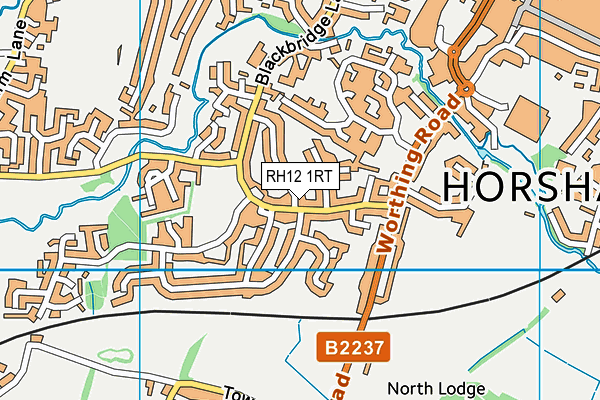 RH12 1RT map - OS VectorMap District (Ordnance Survey) RH12 1RT map - OS VectorMap District (Ordnance Survey)