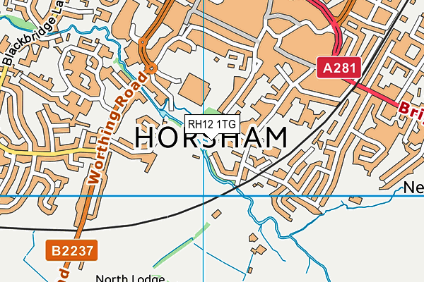 RH12 1TG map - OS VectorMap District (Ordnance Survey) RH12 1TG map - OS VectorMap District (Ordnance Survey)