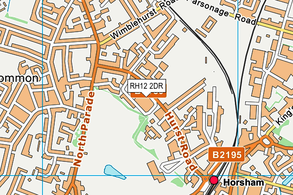 RH12 2DR map - OS VectorMap District (Ordnance Survey) RH12 2DR map - OS VectorMap District (Ordnance Survey)