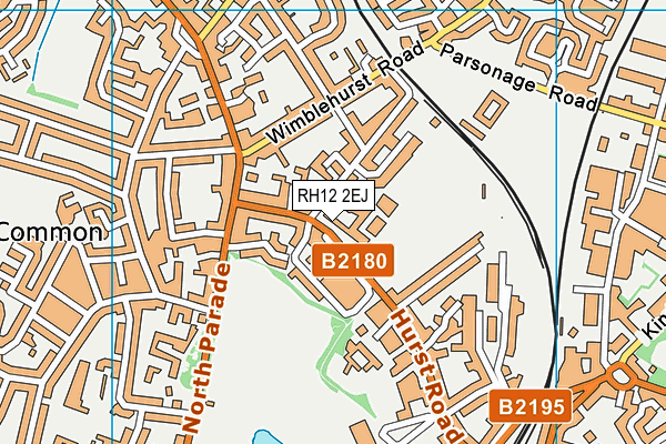 RH12 2EJ map - OS VectorMap District (Ordnance Survey) RH12 2EJ map - OS VectorMap District (Ordnance Survey)