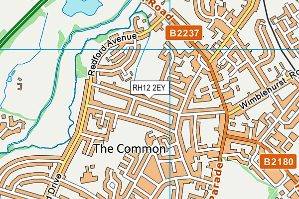RH12 2EY map - OS VectorMap District (Ordnance Survey) RH12 2EY map - OS VectorMap District (Ordnance Survey)