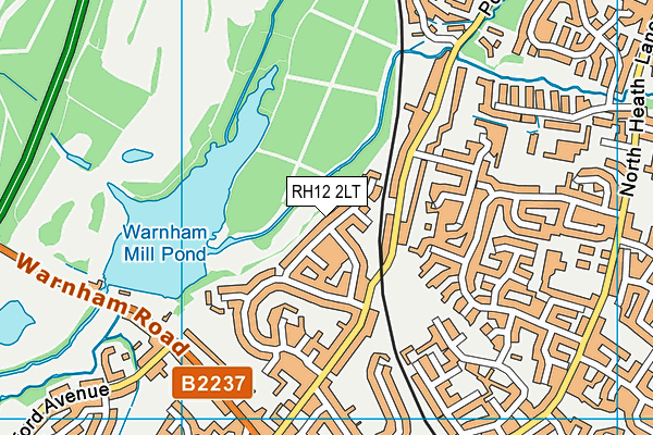 RH12 2LT map - OS VectorMap District (Ordnance Survey) RH12 2LT map - OS VectorMap District (Ordnance Survey)