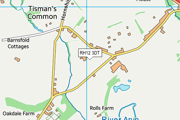 RH12 3DT map - OS VectorMap District (Ordnance Survey) RH12 3DT map - OS VectorMap District (Ordnance Survey)