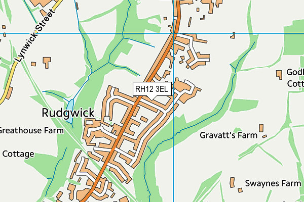 RH12 3EL map - OS VectorMap District (Ordnance Survey) RH12 3EL map - OS VectorMap District (Ordnance Survey)