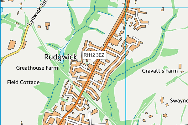 RH12 3EZ map - OS VectorMap District (Ordnance Survey) RH12 3EZ map - OS VectorMap District (Ordnance Survey)