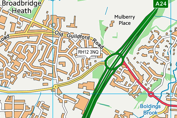 RH12 3NQ map - OS VectorMap District (Ordnance Survey) RH12 3NQ map - OS VectorMap District (Ordnance Survey)