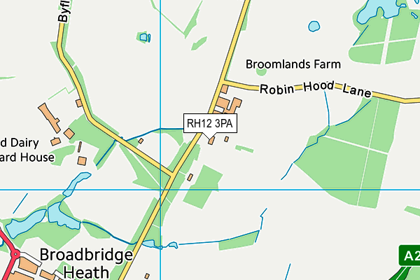 RH12 3PA map - OS VectorMap District (Ordnance Survey) RH12 3PA map - OS VectorMap District (Ordnance Survey)