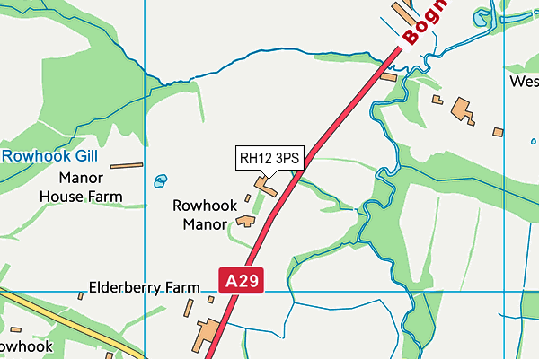 RH12 3PS map - OS VectorMap District (Ordnance Survey) RH12 3PS map - OS VectorMap District (Ordnance Survey)