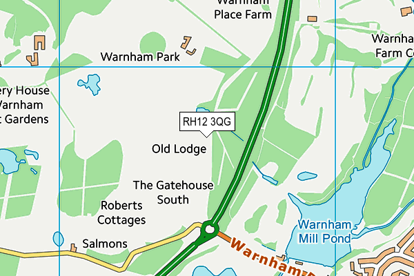 RH12 3QG map - OS VectorMap District (Ordnance Survey) RH12 3QG map - OS VectorMap District (Ordnance Survey)