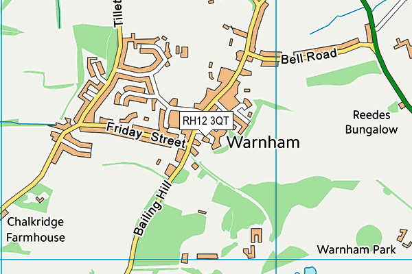 RH12 3QT map - OS VectorMap District (Ordnance Survey) RH12 3QT map - OS VectorMap District (Ordnance Survey)