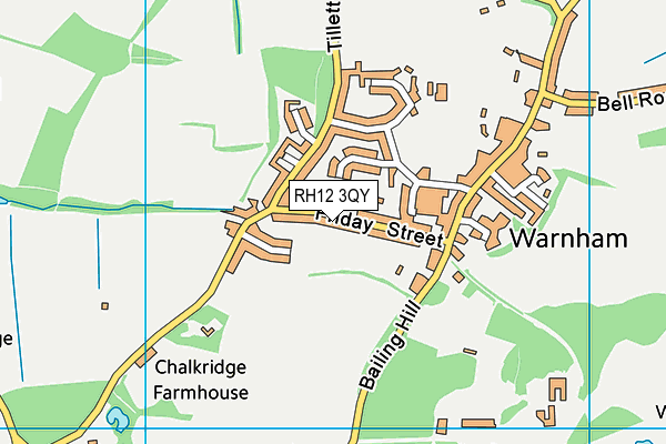 RH12 3QY map - OS VectorMap District (Ordnance Survey) RH12 3QY map - OS VectorMap District (Ordnance Survey)