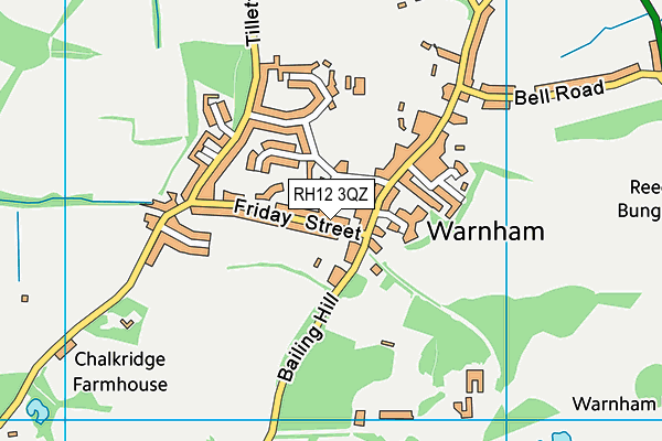 RH12 3QZ map - OS VectorMap District (Ordnance Survey) RH12 3QZ map - OS VectorMap District (Ordnance Survey)