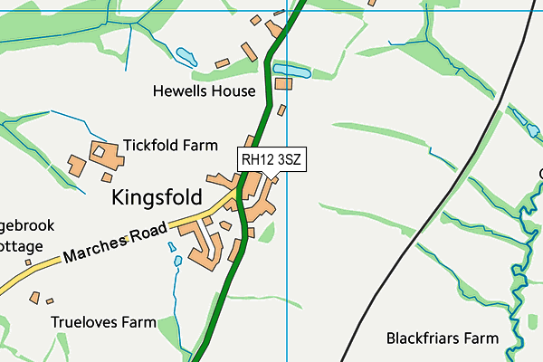 RH12 3SZ map - OS VectorMap District (Ordnance Survey)