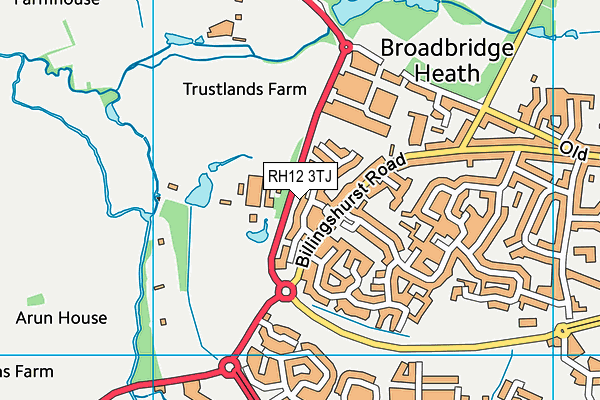 RH12 3TJ map - OS VectorMap District (Ordnance Survey) RH12 3TJ map - OS VectorMap District (Ordnance Survey)