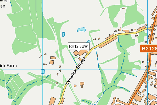 RH12 3UW map - OS VectorMap District (Ordnance Survey) RH12 3UW map - OS VectorMap District (Ordnance Survey)
