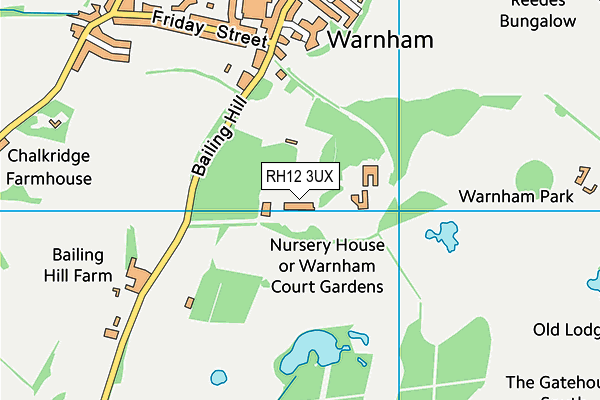 RH12 3UX map - OS VectorMap District (Ordnance Survey) RH12 3UX map - OS VectorMap District (Ordnance Survey)
