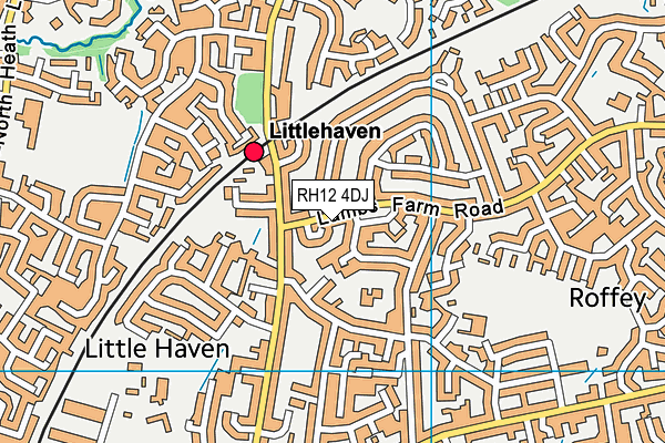 RH12 4DJ map - OS VectorMap District (Ordnance Survey) RH12 4DJ map - OS VectorMap District (Ordnance Survey)