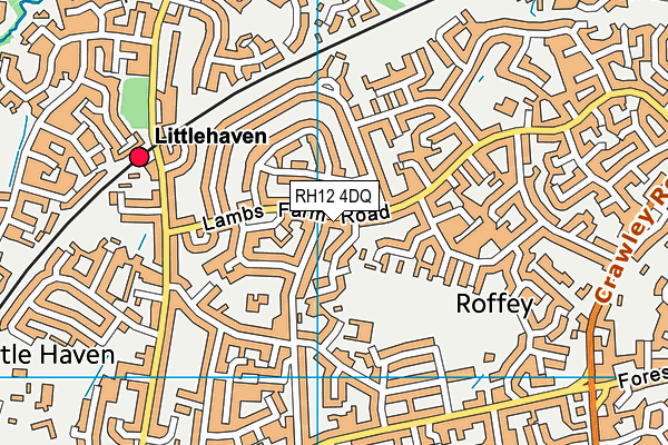 RH12 4DQ map - OS VectorMap District (Ordnance Survey) RH12 4DQ map - OS VectorMap District (Ordnance Survey)