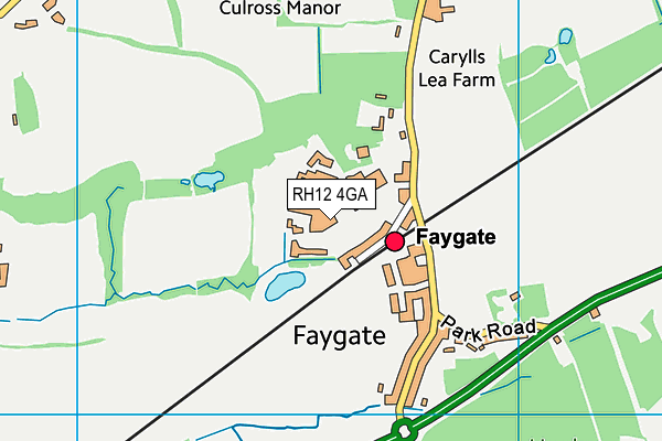 RH12 4GA map - OS VectorMap District (Ordnance Survey) RH12 4GA map - OS VectorMap District (Ordnance Survey)