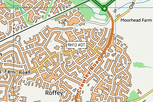 RH12 4GT map - OS VectorMap District (Ordnance Survey) RH12 4GT map - OS VectorMap District (Ordnance Survey)