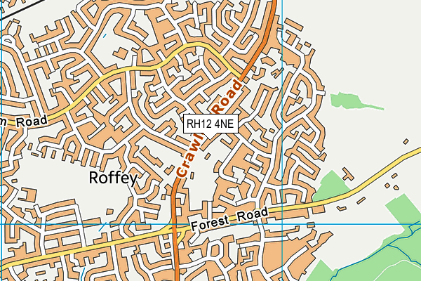 RH12 4NE map - OS VectorMap District (Ordnance Survey) RH12 4NE map - OS VectorMap District (Ordnance Survey)